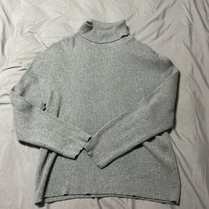 Grey mock neck